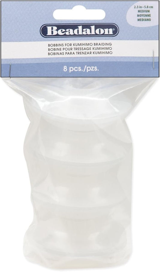 Beadalon Kumihimo Bobbins 8/Pkg, 2.5"