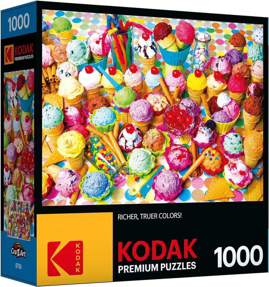 Kodak Premium Puzzles Variety of Colorful Ice Cream Jigsaw Puzzle