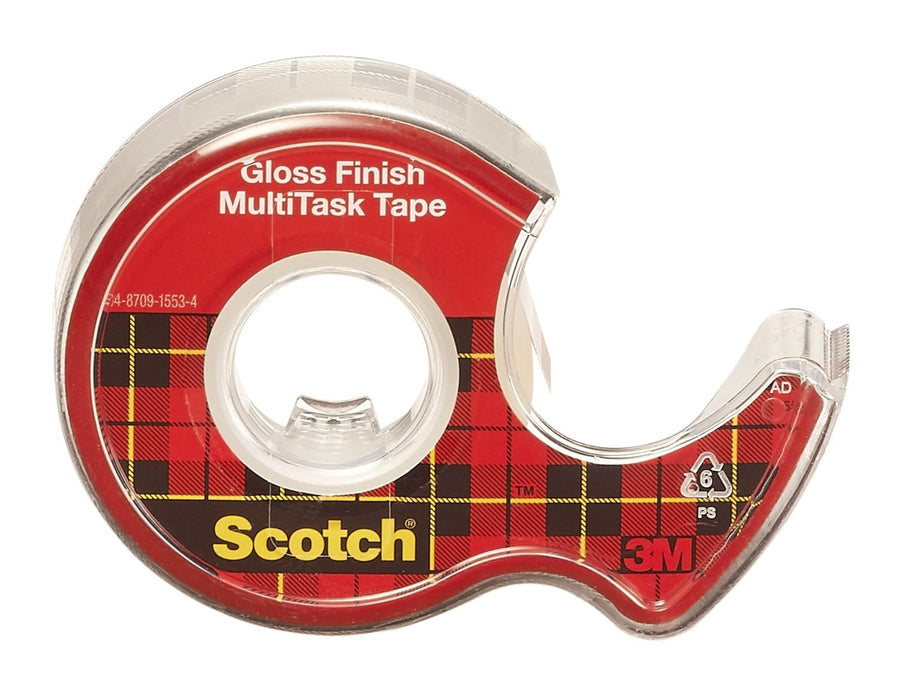 Scotch MultiTask Tape, Standard Width, Engineered for Office and Home Use, Photo-Safe, 3/4 x 650 Inches (25)