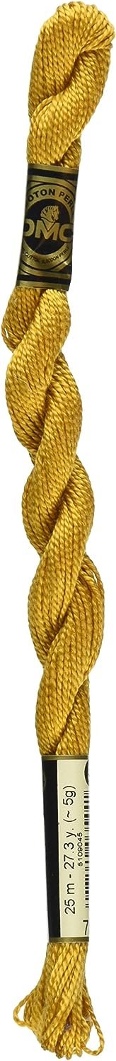 DMC 115 5-783 Pearl Cotton Thread, Medium Topaz, Size 5