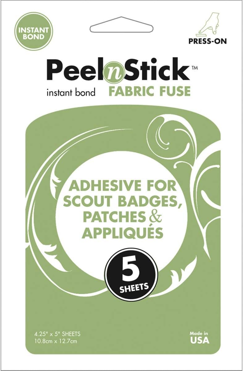 iCraft PeelnStick Fabric Fuse Sheets, 4.25 Inches x 5 Inches