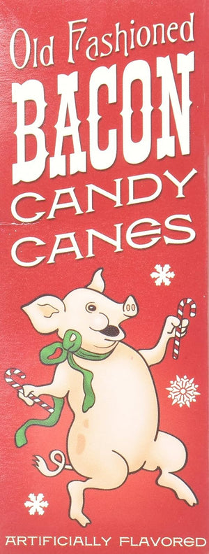 Archie McPhee Bacon Candy Canes, 3.8 Ounce, 6 Pack