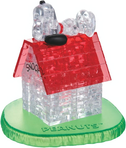 BePuzzled | Peanuts Snoopy House Original 3D Crystal Puzzle, Ages 12 and Up