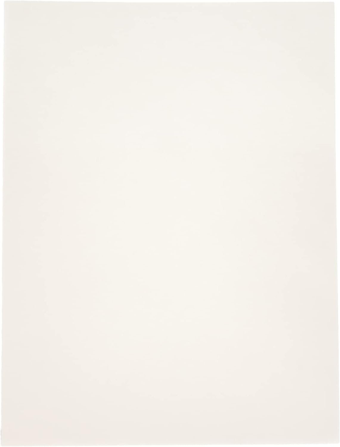 Black Ink 9-Inch by 12-Inch Bleached Mulberry Block Printing Paper, 25-Pack