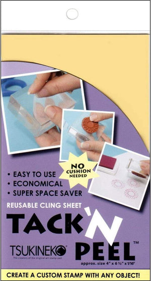 Tack 'N Peel Reusable Cling Sheet-4inX6.5in