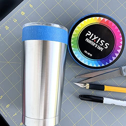 Aleene's Spray Gloss Finish, 6 Oz Acrylic Sealer, Snap and Spray Paint Can Handle Sprayer Tool, Blue Multi-Surface Painters Tape