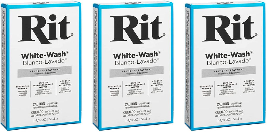 Rit Dye Powdered Fabric Dye, White Wash, 1 7/8-Ounce (Three Pack)