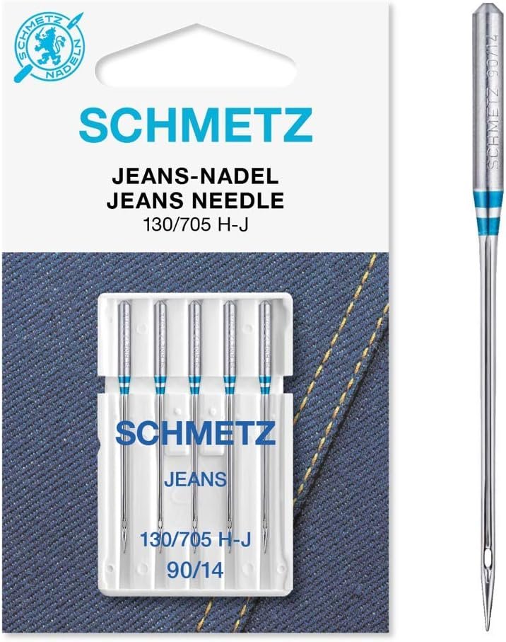 25 Schmetz Jeans Denim Sewing Machine Needles 130/705H-J Size 90/14