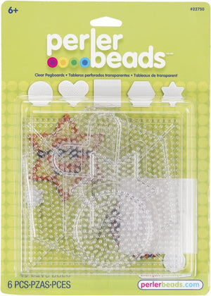 Perler Beads Small & Large Basic Clear Pegboards