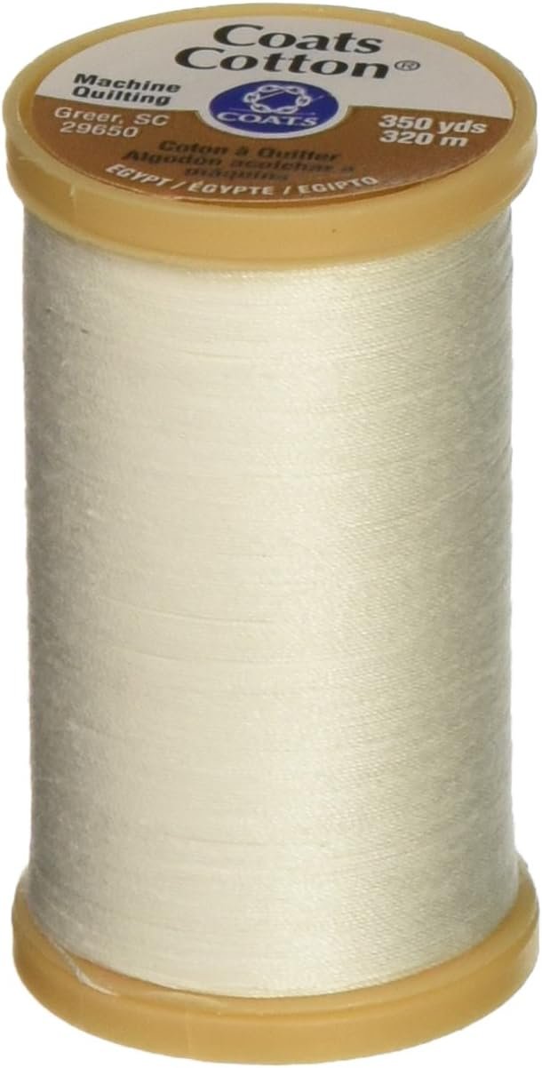 Coats Thread & Zippers Machine Quilting Cotton Thread, 350-Yard, Winter White
