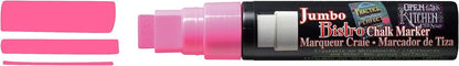 Uchida 481-C-F9 Marvy Jumbo Broad Point Tip Bistro Chalk Marker, Fluorescent Pink