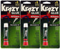 Krazy Glue Elmer's Original Crazy Super Glue All Purpose Instant Repair, 3 Piece
