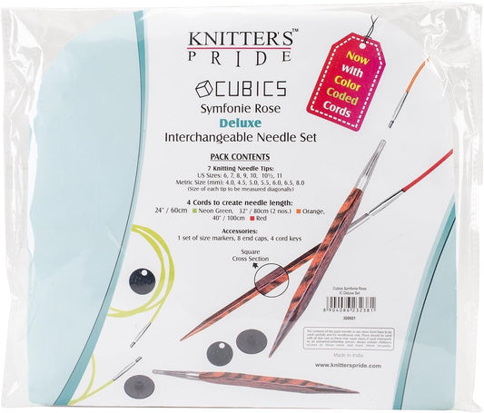 Knitter's Pride-Cubics Deluxe Interchangeable Needles Set,7" x 7.25" x .5"