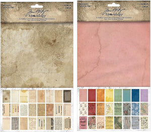 Bundle -Tim Holtz Ideaology - Backdrops Volume 4 and 5-2023 spring release Advantus th94308 & th94309