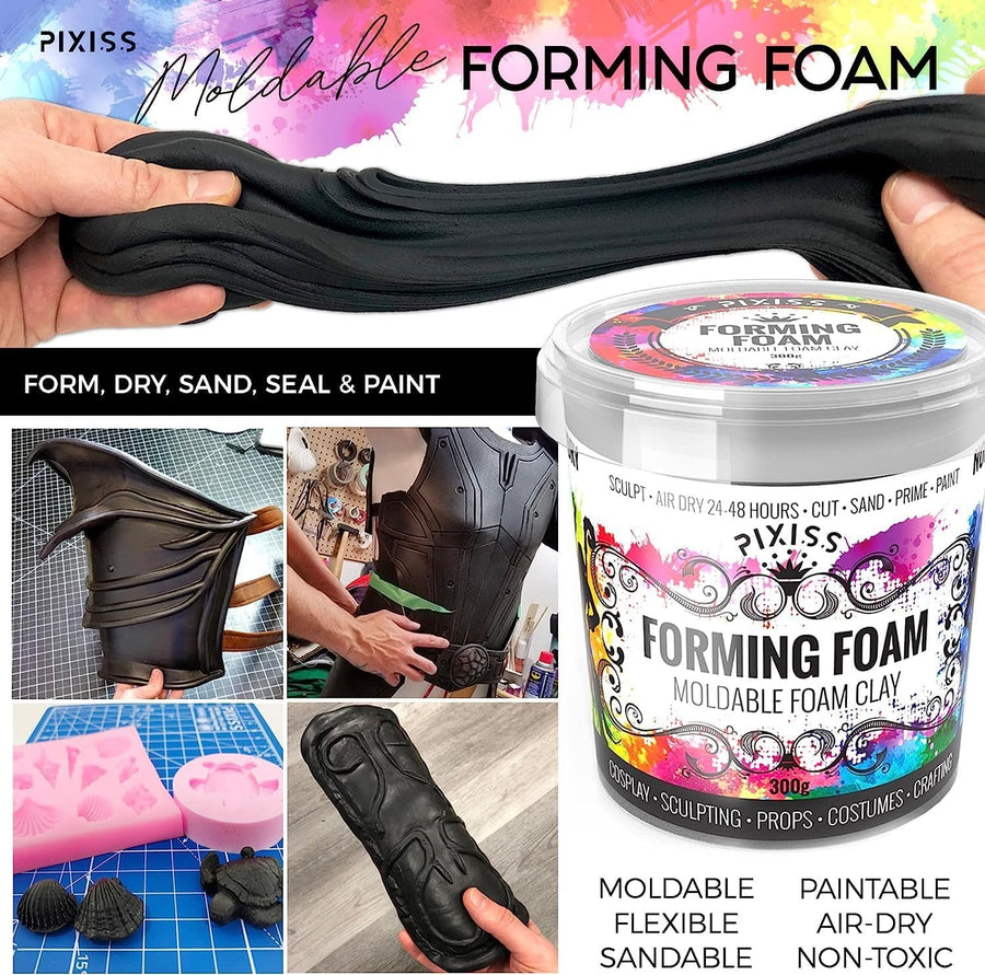 PIXISS Forming Foam Moldable Foam; 300gm. (Black, White, Beige
