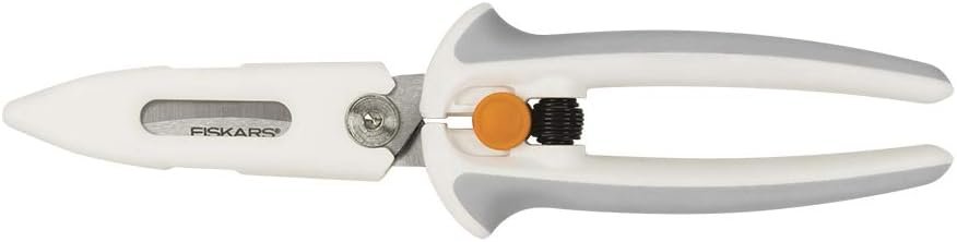 Fiskars Crafts Easy Action PowerCut Snips, 8, White/Gray