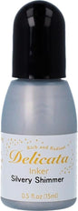 Tsukineko, Delicata, 0.5 oz Inker, Silvery Shimmer