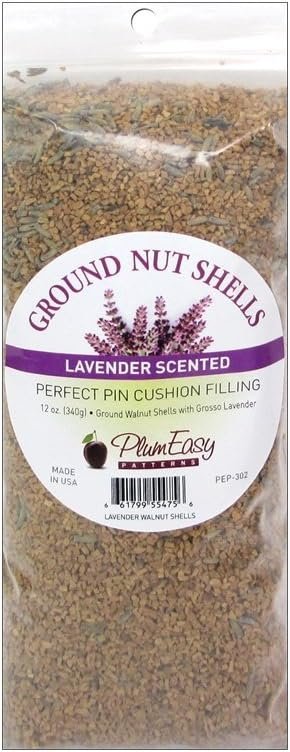 PlumEasy Patterns Lavender Walnut Shells Lavender Scented Ground, 11.5 oz walnut shells