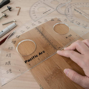 Pacific Arc's Parent Protractor Clear Ruler