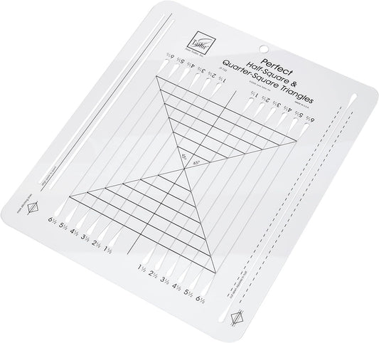 June Tailor 10x12 Perfect Half Square & Quarter Square Triangle Ruler