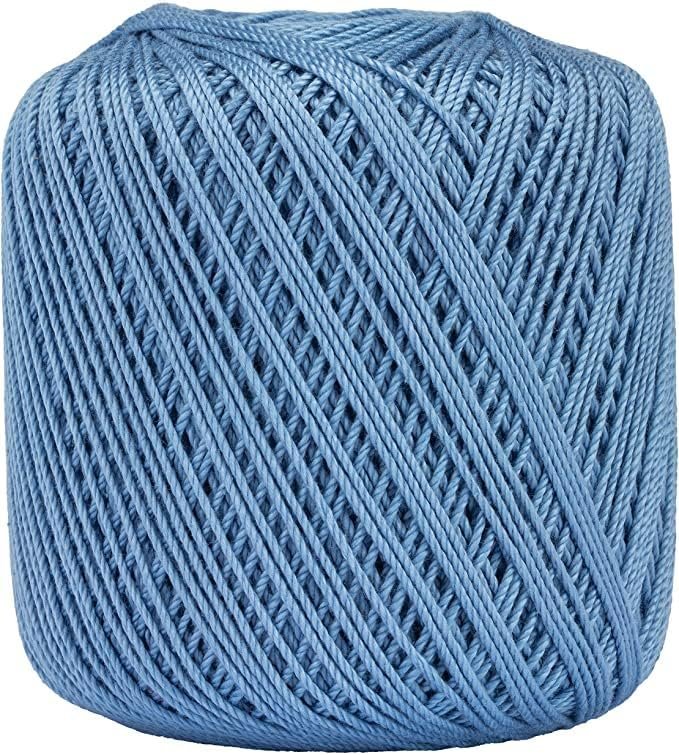 Aunt Lydia Fashion Warm Blue Crochet - 3 Pack of 150y/137m - Cotton - Gauge 3 - Crochet