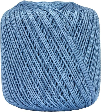 Aunt Lydia Fashion Warm Blue Crochet - 3 Pack of 150y/137m - Cotton - Gauge 3 - Crochet