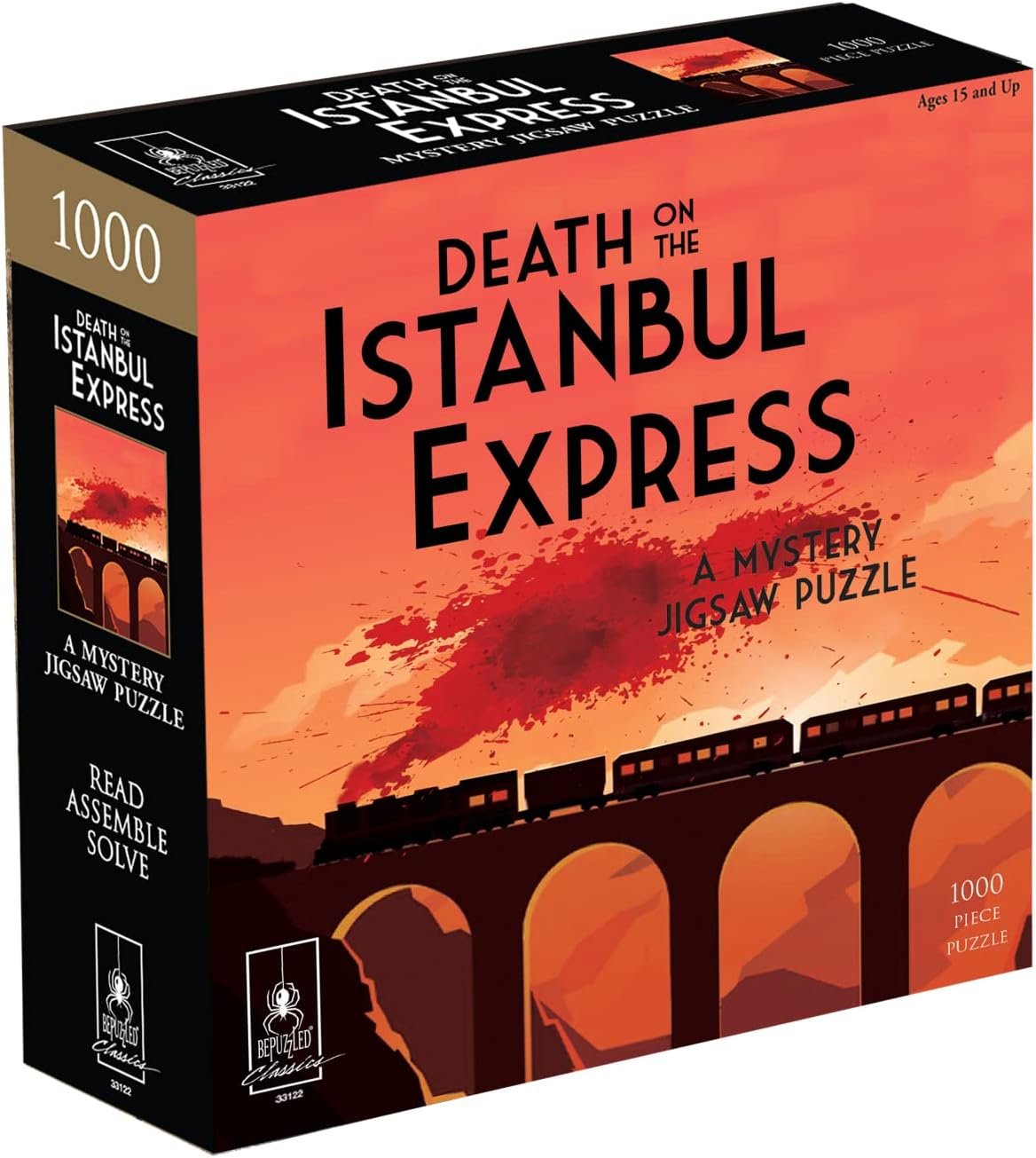 Murder Mystery Party | Classic Mystery Jigsaw Puzzle, Death on The Istanbul Express, 1,000 Piece Jigsaw Puzzle