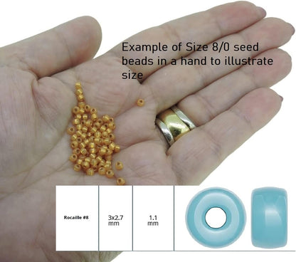 HOT Pink Lined Crystal AB Crystal MIYUKI Seed Beads APPX 22GM Tube 8/0 Round