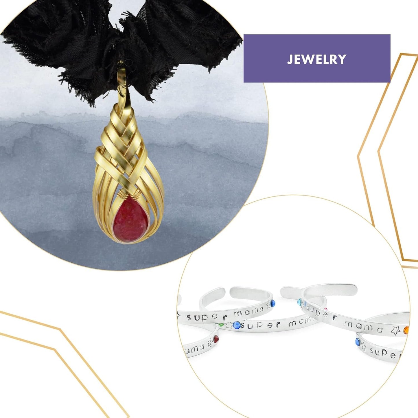 Artistic Wire Flat Wire - 21 Gauge, 3mm 5mm Copper Craft Wire for Jewelry Making, Bendable for Armature Sculpting, Dead Soft for Bezels and DIY Wrapping Wire