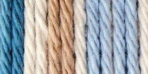 Bernat Handicrafter Cotton Yarn, Gauge 4 Medium Worsted, by The Sea