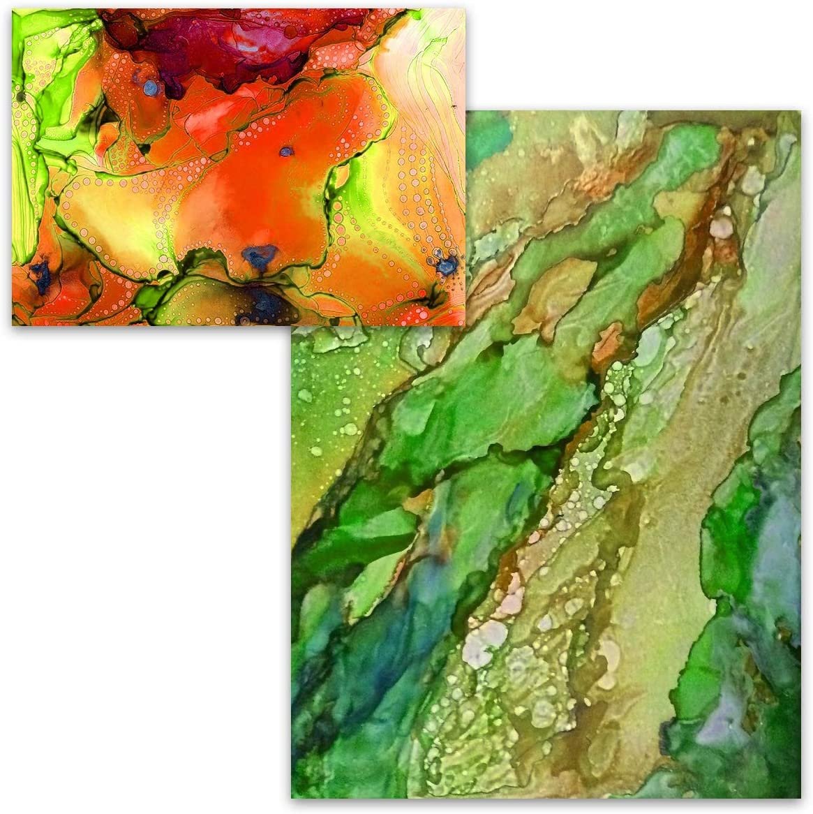 Pixiss Alcohol Ink Paper Roll - Heavy Weight Alcohol Ink Watercolor Paper 24 Inches by 5 Feet (610x1524mm), 300gsm, Extra Smooth, for Watercolor, Alcohol Ink