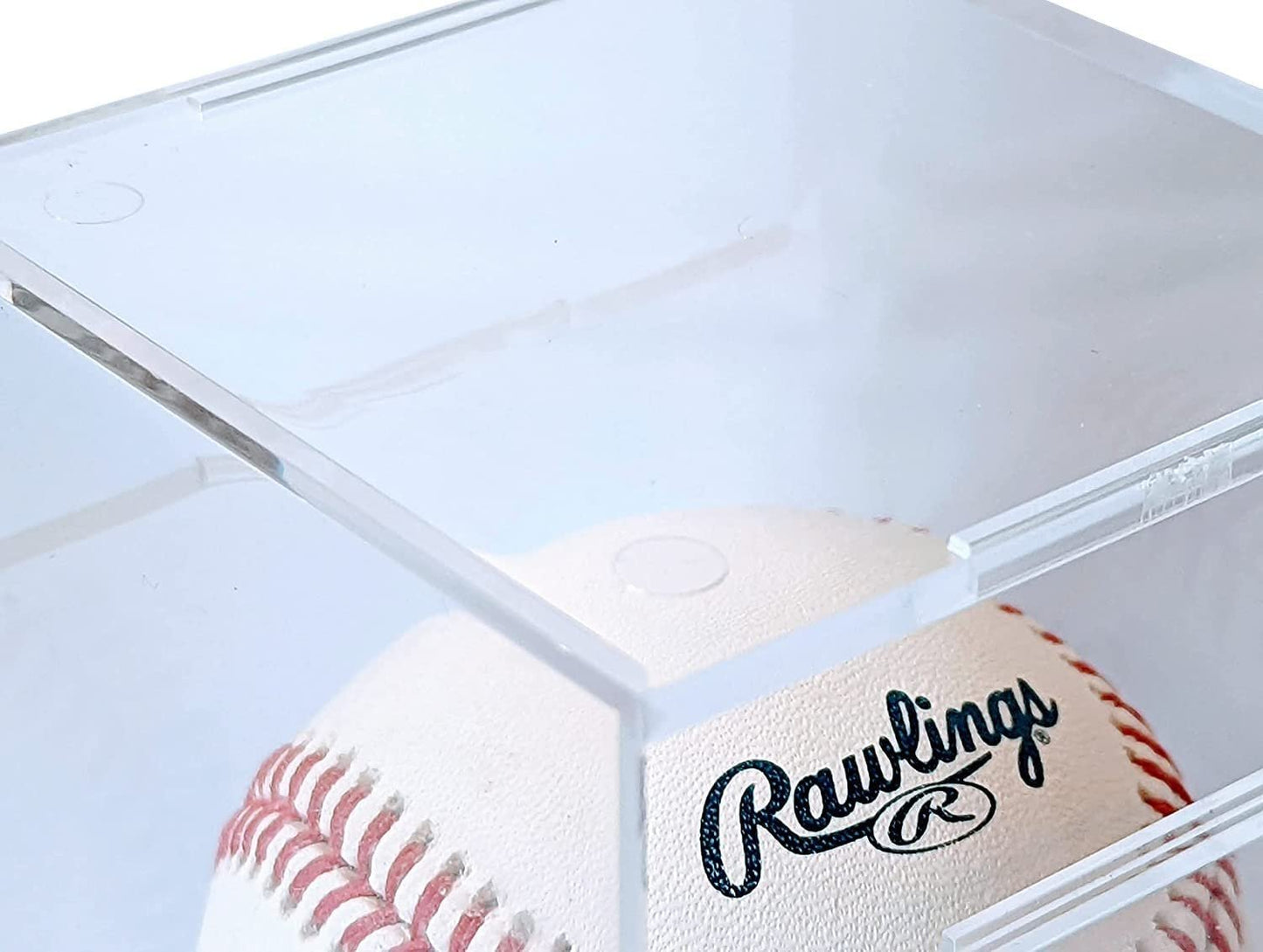 Pro-Mold Made in USA Baseball Cube Stand with 25+ Year Certified UV Protection (Crystal Clear, Ball Not Included)