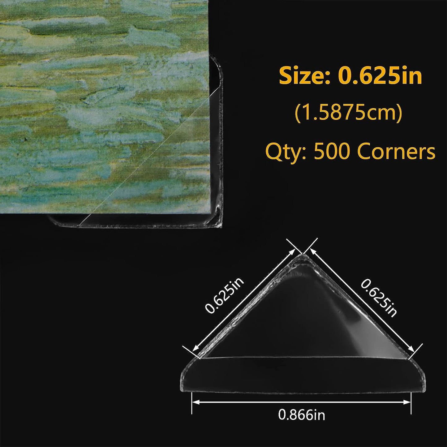 Lineco Acid Free Ivory Photo Corners 252 Pkg,1/2"