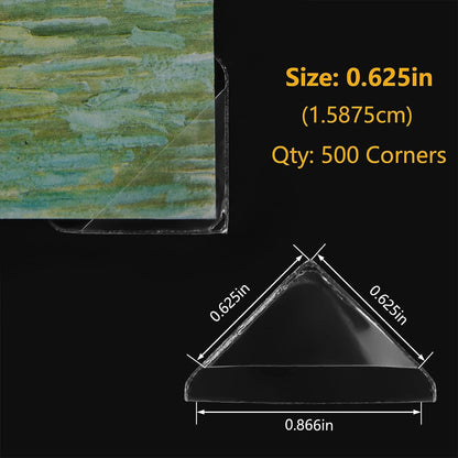 Lineco Acid Free Ivory Photo Corners 252 Pkg,1/2"