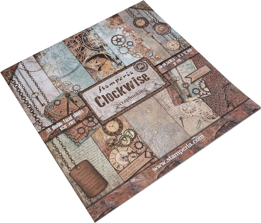 Stamperia Intl Scrapbooking Paper, Multicolor 10 Pack