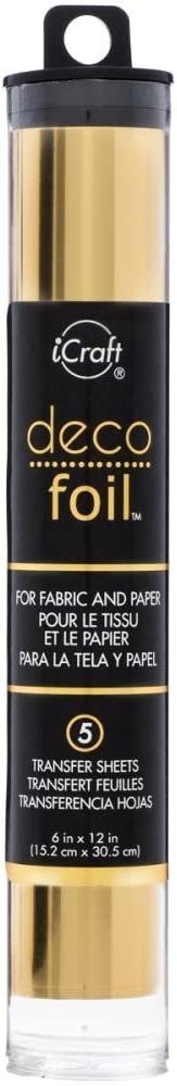 Deco Foil - Metallic Colors Transfer Sheet Set with Foil Pen - Rose Gold, Pewter, Silver, Copper & Gold (Original Version)