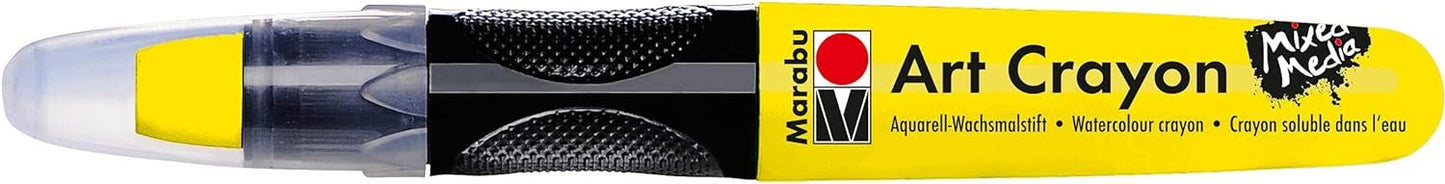 Marabu Art Crayons - Primary Set of 5 Soft Pastel Crayons for Fine Art and Mixed Media