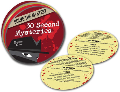 University Games Mystery, Mind and Logic - 30 Second Mysteries Red
