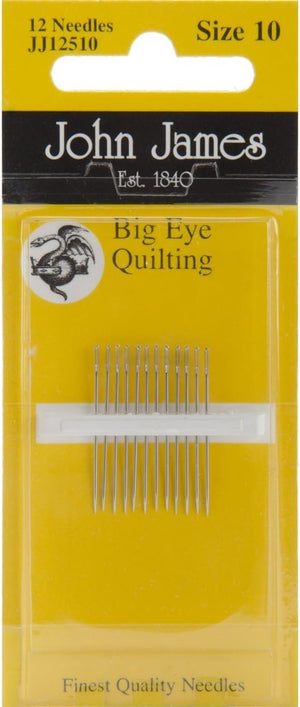 Colonial Needle Big Eye Quilting Hand Needles-Size 10 12/Pkg