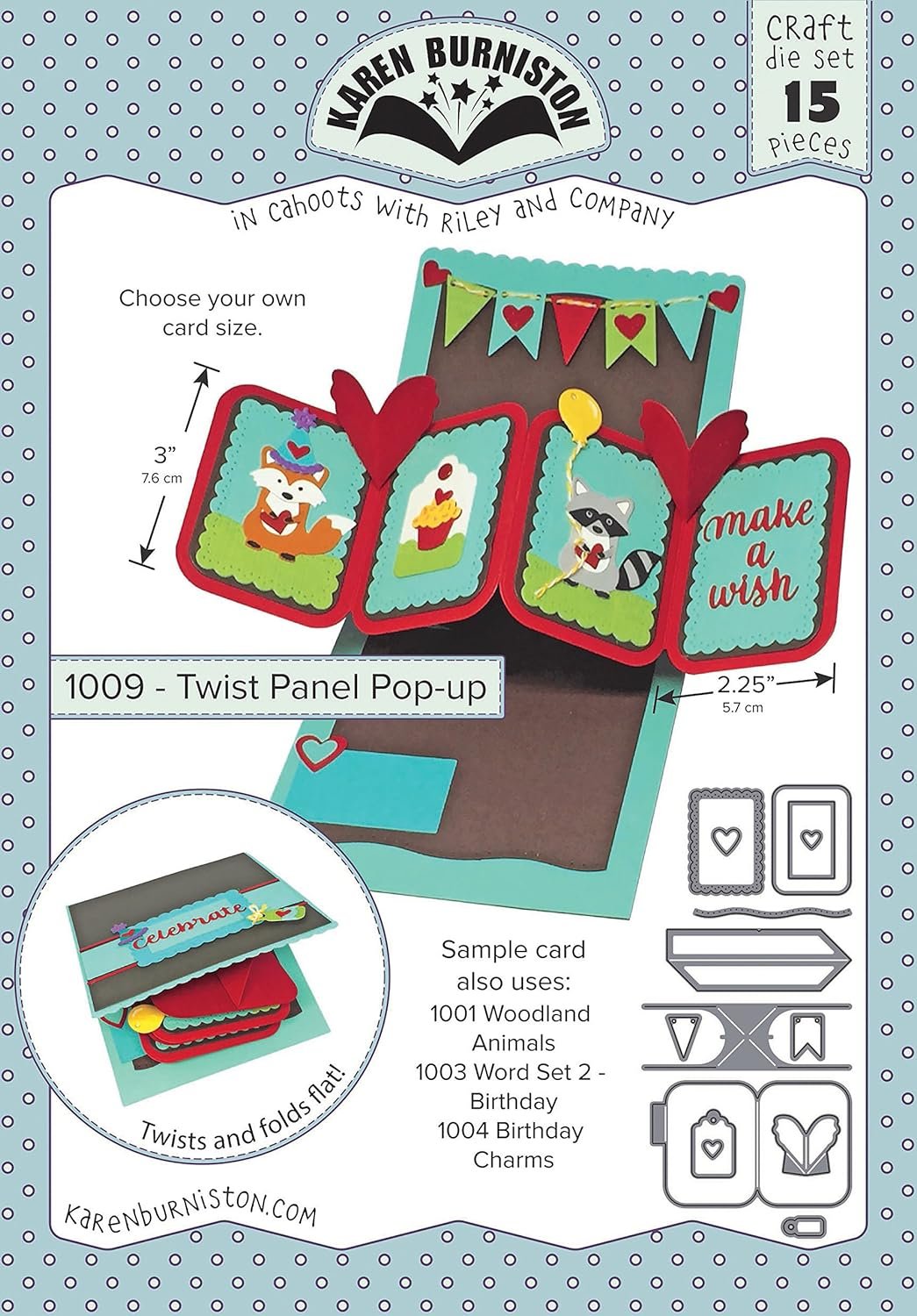 KB Riley 1009 Karen Burniston Dies-Twist Panel Pop-Up