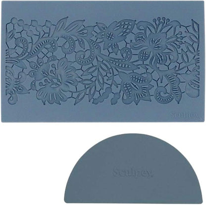 Sculpey Tools Flexible Oven Safe Silicone Lace Mold Great for jewelry making and all types of craft projects. Use with oven bake clay, Liquid Sculpey and resin.