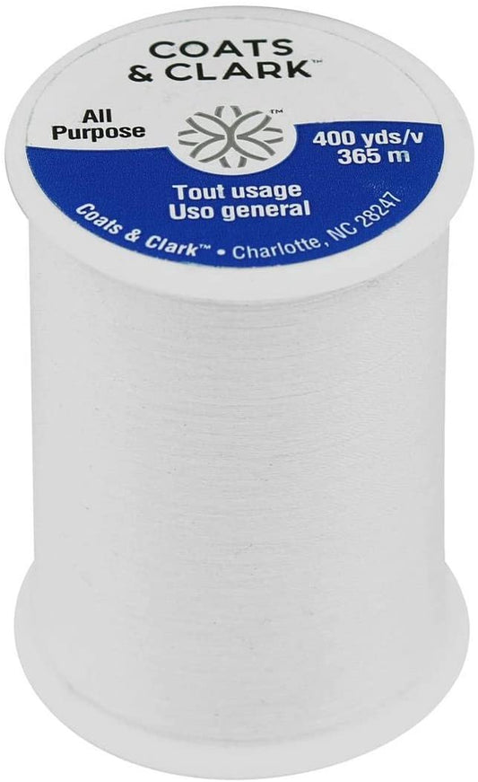C&C All Purpose Thread Jumbo Spool 400yd White