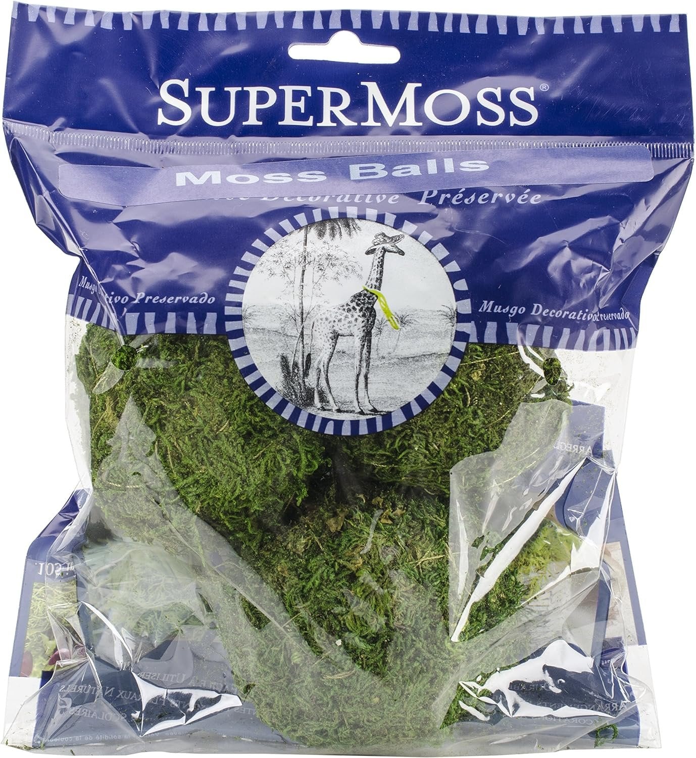 SuperMoss (21806) Moss Balls, Fresh Green, 2.5" (3 pack)