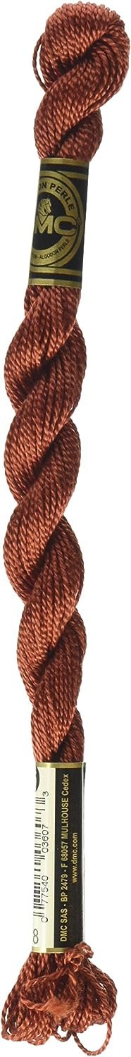 DMC 115 5-918 Pearl Cotton Thread, Dark Red Copper, Size 5