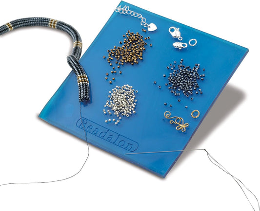 Beadalon Bead Mat Tacky 4.25-Inch-by-4.25-Inch,Blue