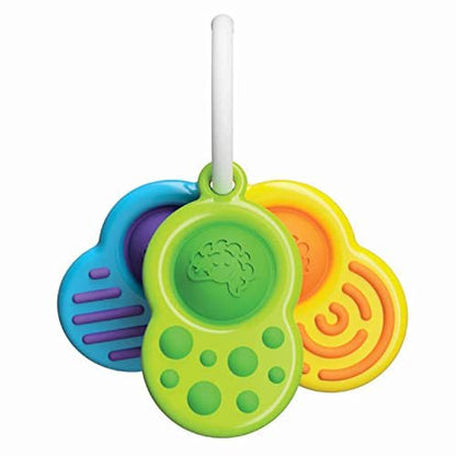 Fat Brain Toys Dimpl Clutch - Popping Sensory Take-Along Toy & Teether for Babies