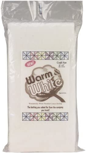 Warm & White Cotton Batting-Craft Size 34"X45"