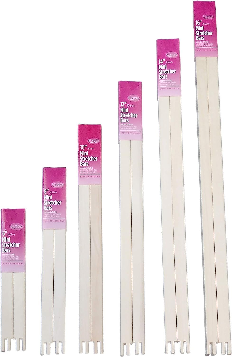 Frank A. Edmunds Mini Stretcher Bar Set, Assorted Sizes