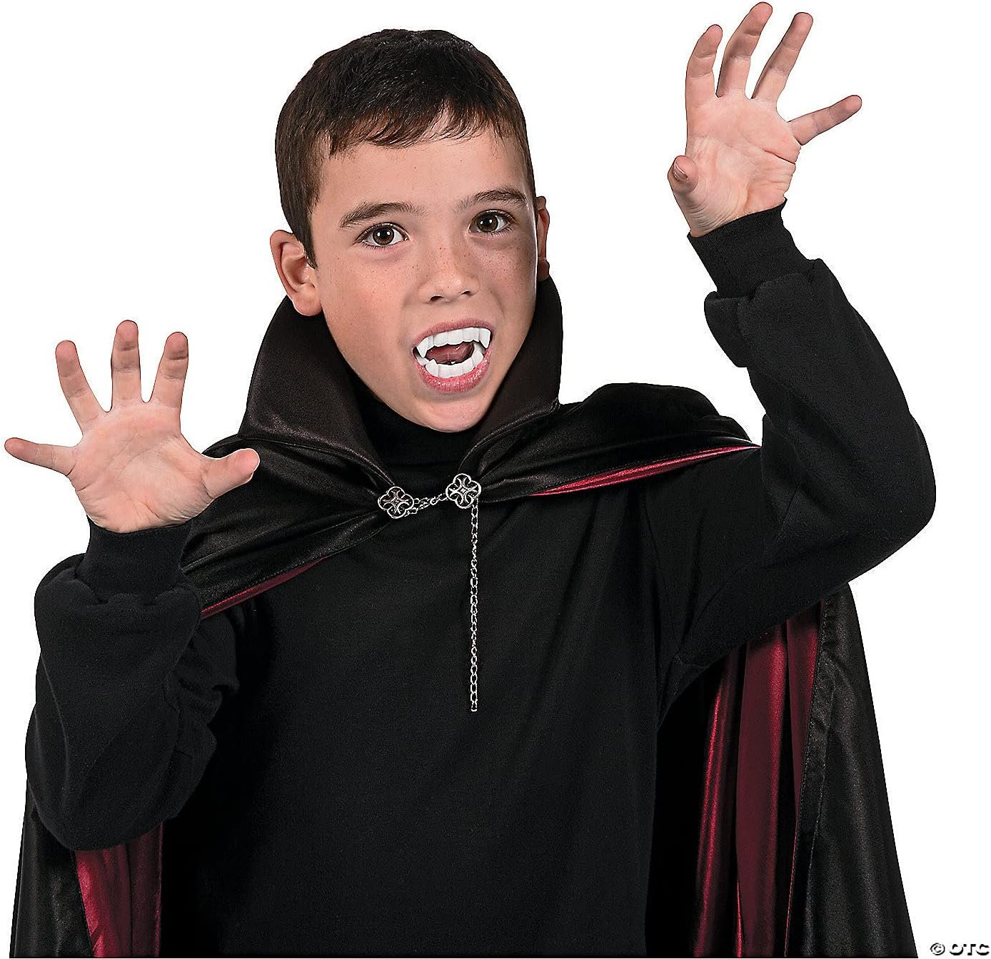 Fun Express Bulk 72 Pack Plastic Vampire Teeth for Kids, BPA Free Plastic, Halloween Costume Party Favors and Candy Alternative Trick or Treat Handouts, White