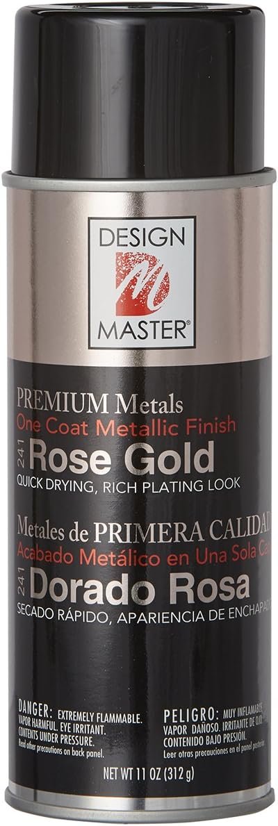 Design Master DM241 Premium Metallic Spray Paint, 11-Ounce, Rose Gold